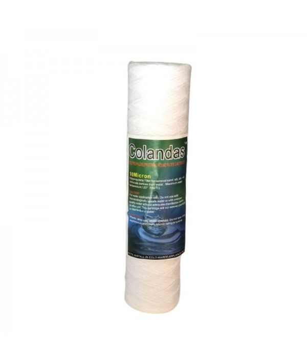 COLANDAS 10 Micron 10" PP Wound Filter for All Type R.O. Purifiers